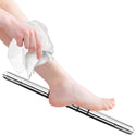 Hotel Style Shower Bar Footrest - Polished Chrome with Grip